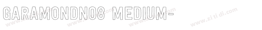 GaramondNo8 Medium字体转换